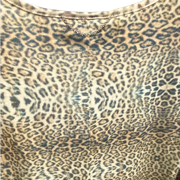 SPORT The Kooples Leopard Print Sleeveless Zipper Front Top Women's Size S - Picture 10 of 13
